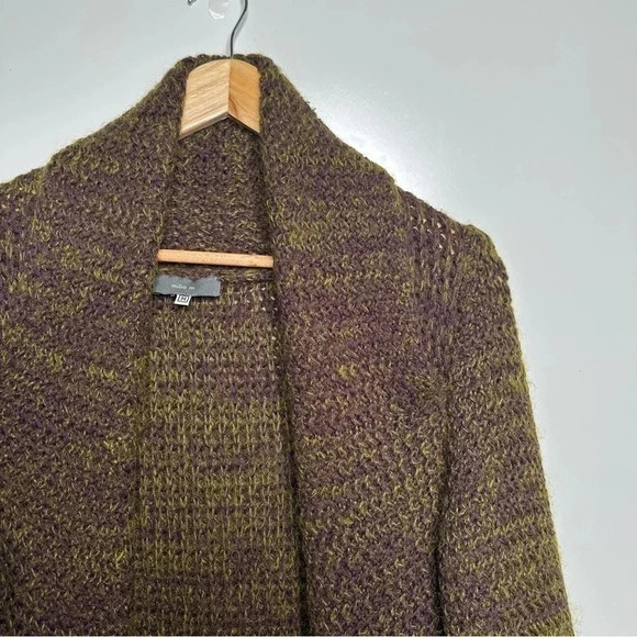 Milia M Milia Maroun 100% Wool Open Front Cardigan Sweater Size Medium - Picture 3 of 11